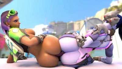 Игры, Мультики 3д, Овервотч, Мультики, Вдова, Сомбра,